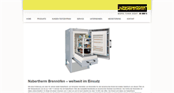 Desktop Screenshot of nabertherm-brennoefen.de
