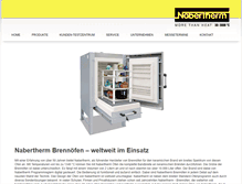 Tablet Screenshot of nabertherm-brennoefen.de